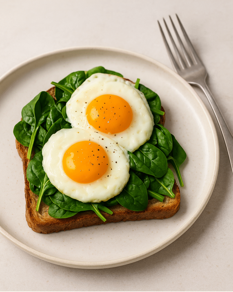 final spinach toast result